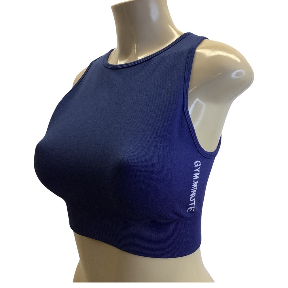 Gym.Minute Size Medium Women’s Blue Training Crop Top. Preloved